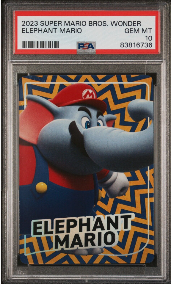 A New Collector's Gem: The Elephant Mario Trading Card from Super Mario Bros. Wonder Game
