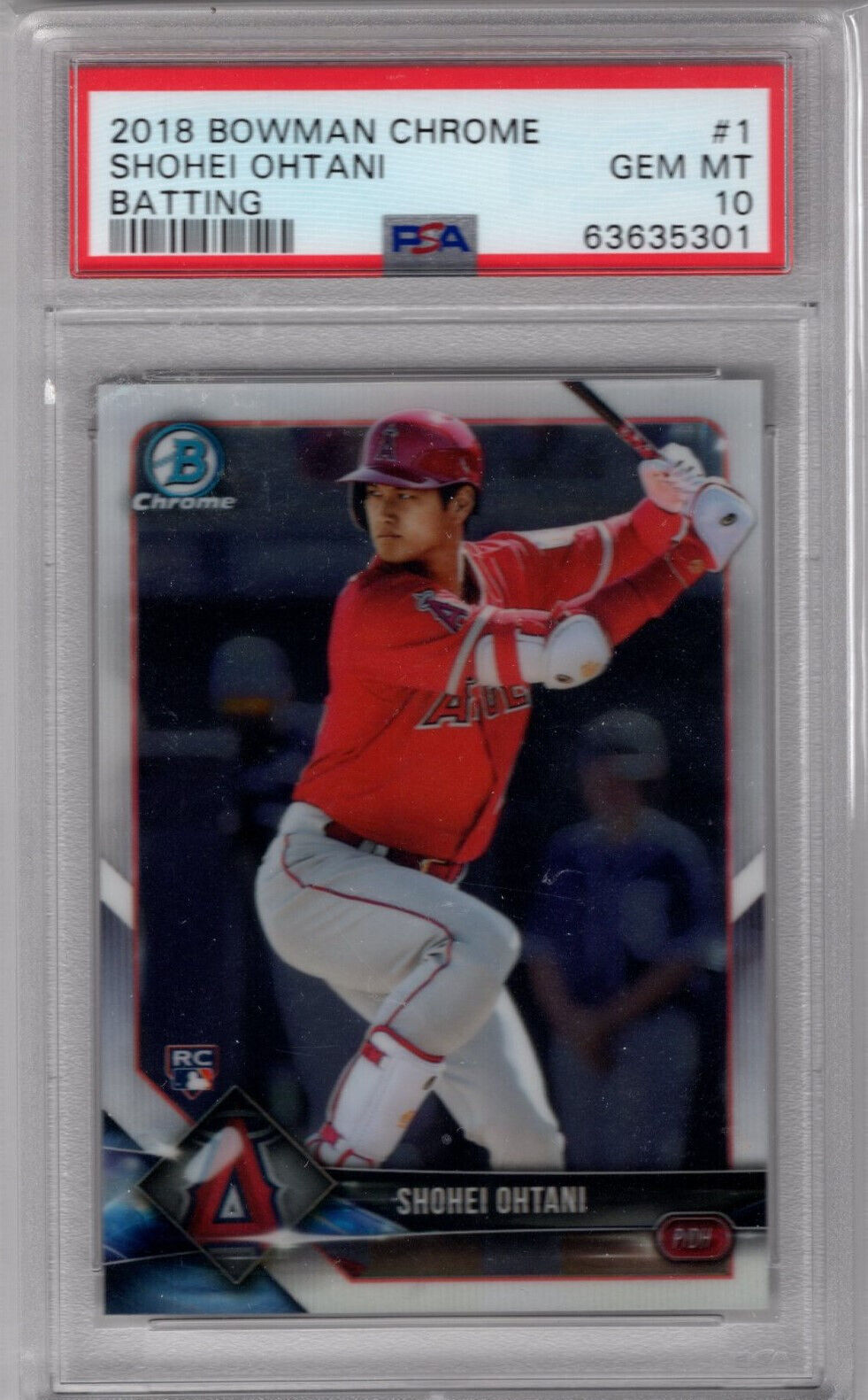 Shohei Ohtani's 2018 Bowman Chrome Rookie Card