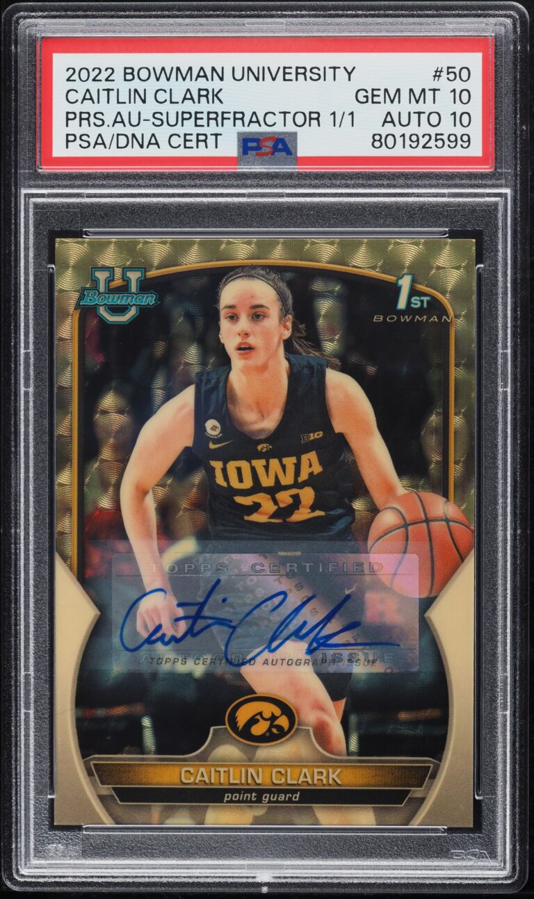 Caitlin Clark's SuperFractor Card Raises the Bar in Women’s Basketball Memorabilia