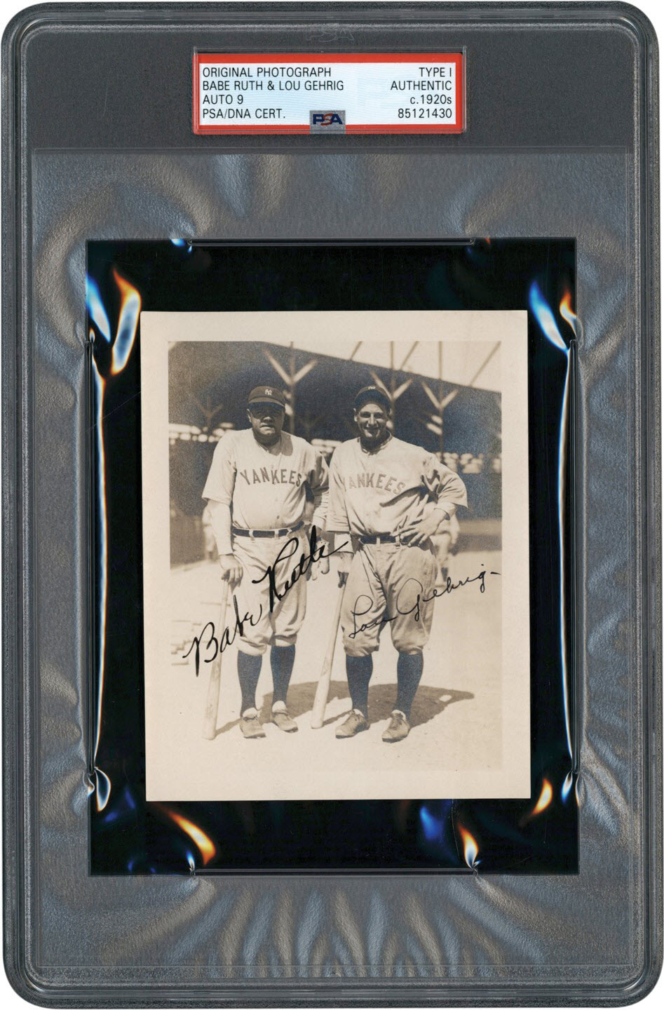 Auction Spotlight: Pristine Ruth-Gehrig Signed Photograph by Arthur Hull Set for Sale