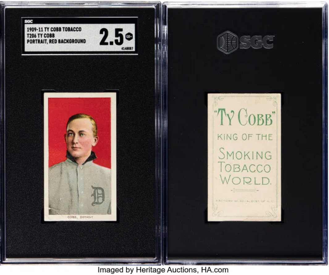 Rare Ty Cobb and Babe Ruth Cards Steal the Show at Heritage Auction