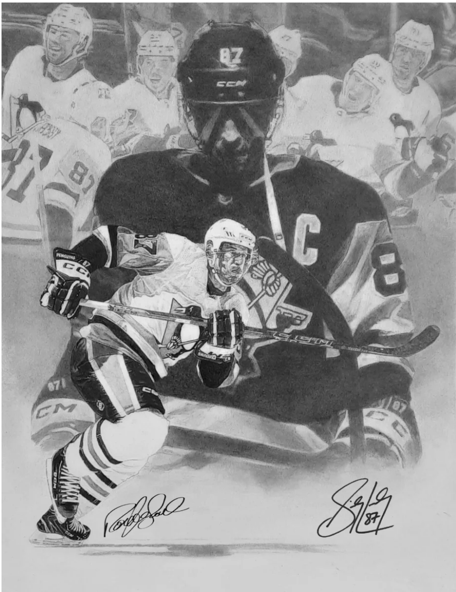 Sidney Crosby and Artist Robb Scott Unveil Third Collaboration, Celebrating Hockey and Art