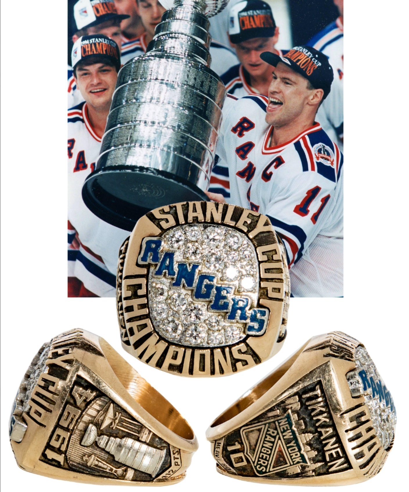 Esa Tikkanen's 1994 Rangers Stanley Cup Ring Fetches $139K at Auction
