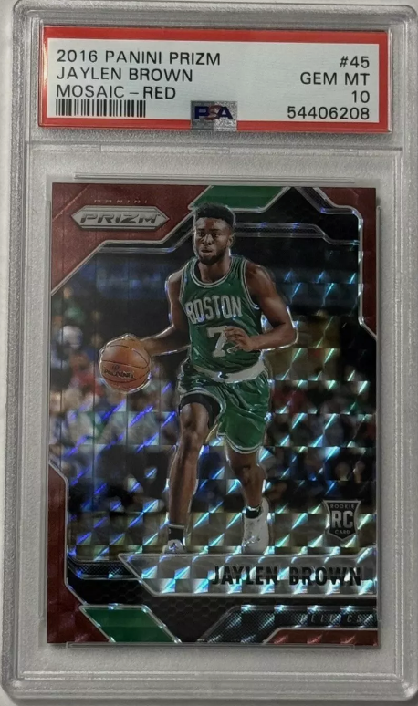 Jaylen Brown's Rookie Cards Surge up to 50% Following NBA Championship Triumph