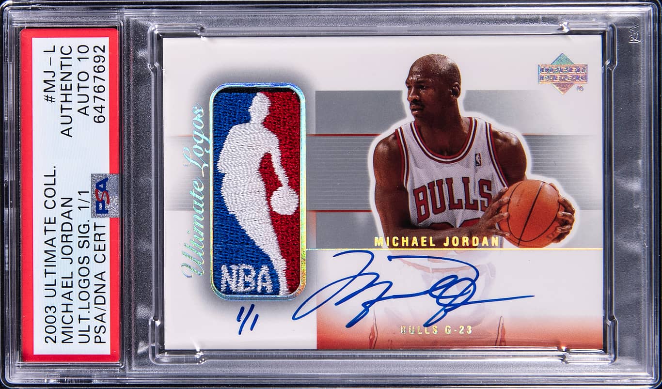 Michael Jordan's 2003 Ultimate Logoman Card Shatters Records