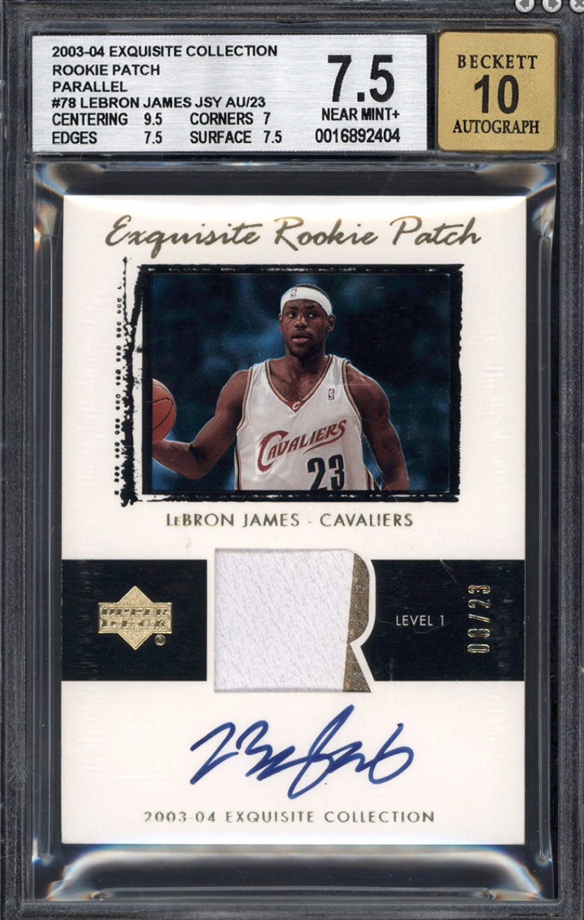 Two LeBron James Rookie Cards Command Top Bids at Leland's Summer Classic Auction