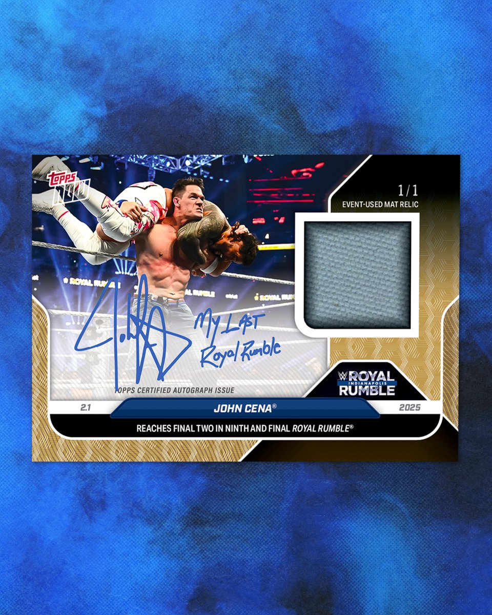 John Cena’s "My Last Royal Rumble" 1/1 Topps NOW Card Sparks Hobby Frenzy
