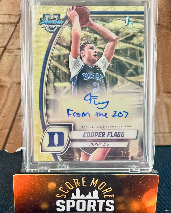 Cooper Flagg’s 1/1 Superfractor Auto Pulled in North Carolina—Hobby’s Hottest Card Emerges Early
