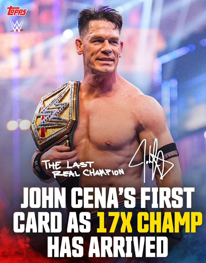 John Cena’s Record 17th WWE Title Win Gets Commemorated with New Topps Now Cards