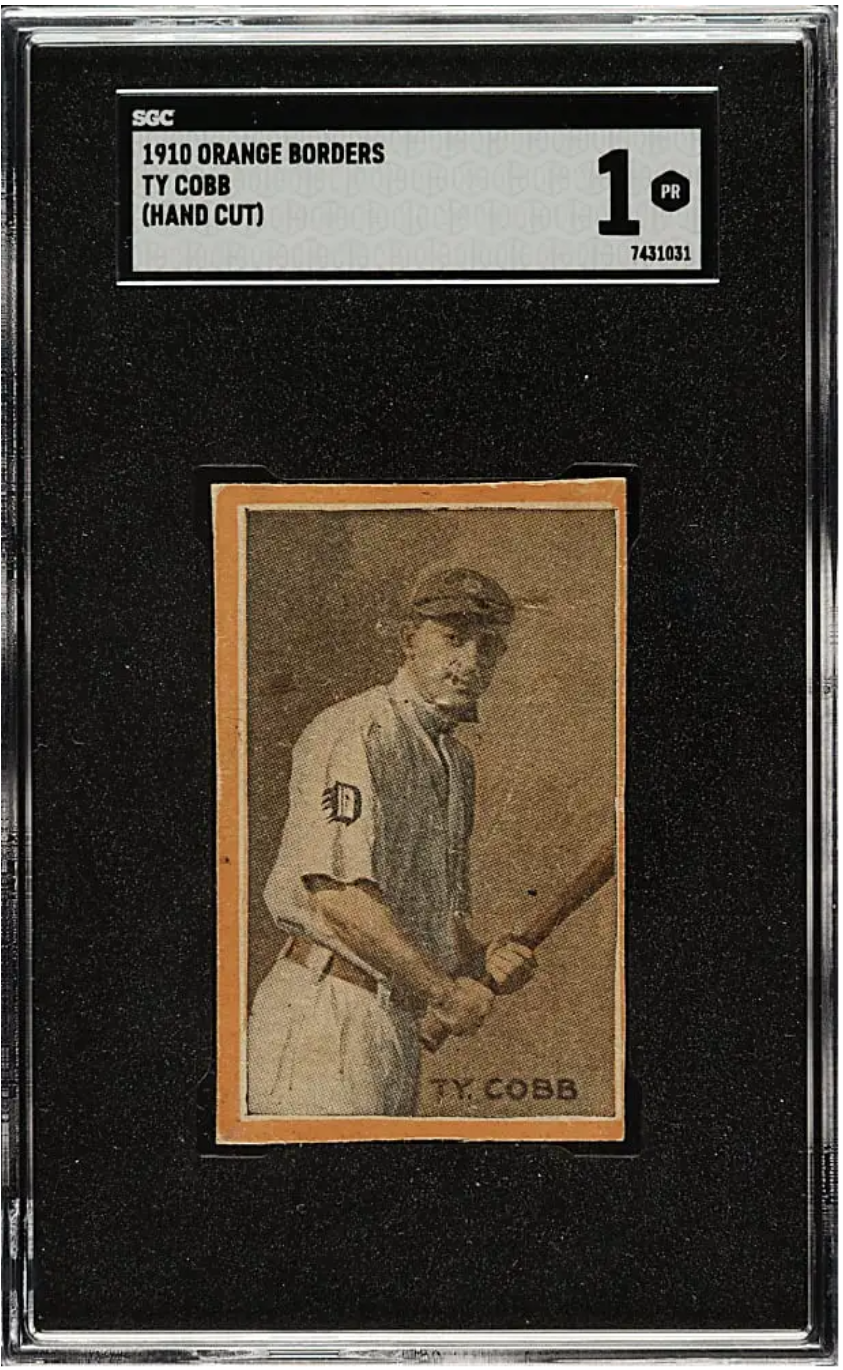 Elusive 1910 Ty Cobb “Orange Borders” Card Hits the Auction Block at REA