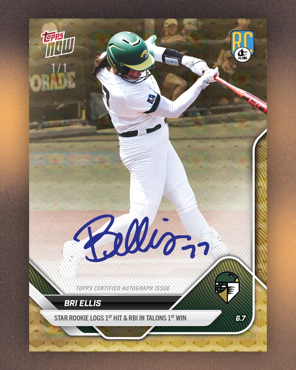 Topps Launches First-Ever AUSL Trading Cards Featuring Stars Like Bri Ellis and Sam Landry
